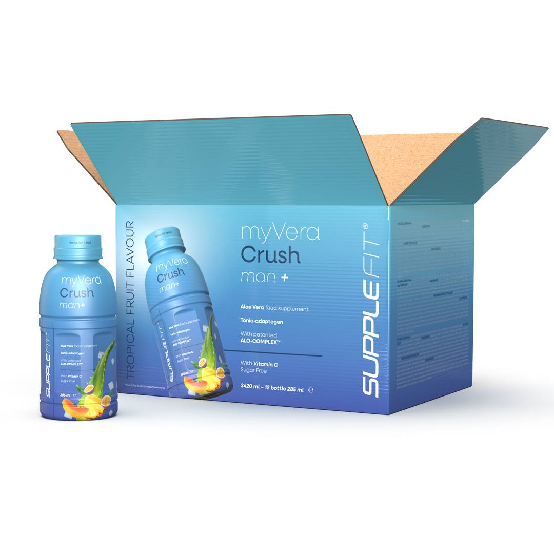 MYVERA CRUSH Man + | toidulisand 285 ml pudelites (12-pack) - 3420 ml