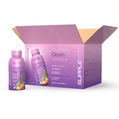 MYVERA CRUSH Woman + | toidulisand 285 ml pudelites (12-pack) - 3420 ml