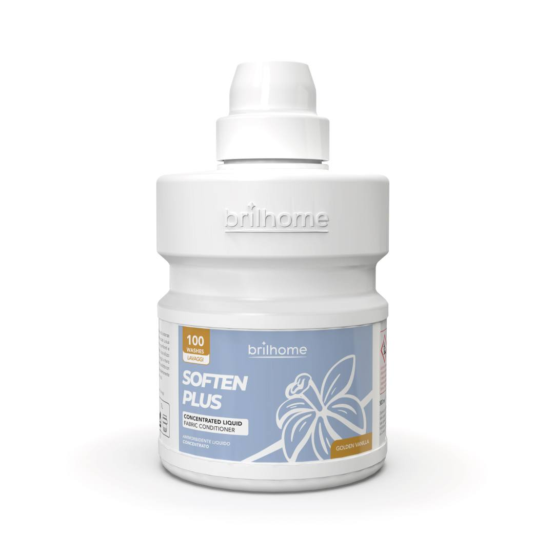 Soften Plus «Golden Vanilla» – kontsentreeritud vedel pesupehmendaja (VEGAN)